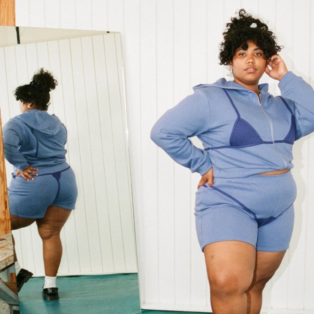 Fashion Brand Company Bikini Bod shorts in blue